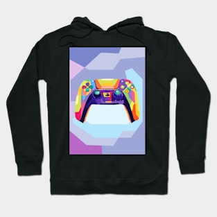 Playstation 5 Controller Wpap Pop Art Hoodie